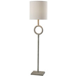 Elizabeth Floor Lamp - Painted Stone Texture / White