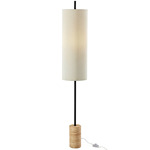 Eleanor Floor Lamp - Black / Natural Wood / Off White