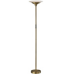 Solar Color-Select Floor Lamp - Antique Brass / Frosted