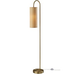 Mendoza Floor Lamp - Antique Brass / Natural Linen