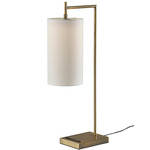 Matilda Color-Select Table Lamp - Antique Brass / White Linen