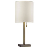 Liam Table Lamp - Antique Brass / Beige