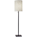 Liam Floor Lamp - Dark Bronze / Natural Linen