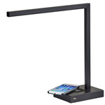 Aidan Desk Charging Lamp - Matte Black / Frosted