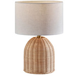 Bali Table Lamp - Rattan / Off White