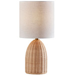 Bali Table Lamp - Rattan / Off White