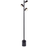 Bryant Tree Floor Lamp - Black / Frosted