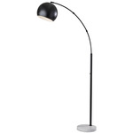 Astoria Arc Lamp - Black / White