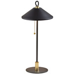 Kaden Table Lamp - Black / Antique Brass