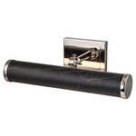 Coates Picture Light - Polished Nickel / Black Marble