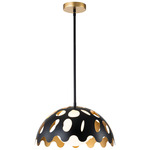 Pebbles Convertible Pendant - Black / Frosted