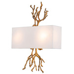 Coral Wall Light - Gold / Cream