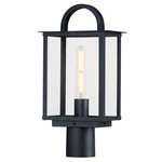 Manchester Outdoor Pier/ Post Light - Black / Clear