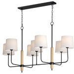 Bozeman Linear Pendant - Black / Off White