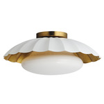 Primrose Ceiling Light - Gold / White