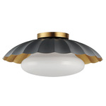 Primrose Ceiling Light - Gold / Dark Grey