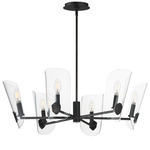 Armory Chandelier - Black / Clear