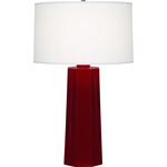 Mason Table Lamp - Sangria / Oyster Linen