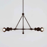 Rue Sala Chandelier - Oil Rubbed Bronze / Clear