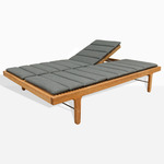 Rib Outdoor Daybed Cushion - Dark Grey