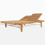 Rib Outdoor Daybed Lounger - Teak Wood