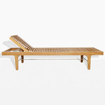 Rib Outdoor Daybed Lounger - Teak Wood