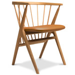 No. 8 Dining Chair - Natural Oiled Oak / Victory Cognac Leather