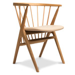 No. 8 Dining Chair - Natural Oiled Oak / Spectrum Honey Leather