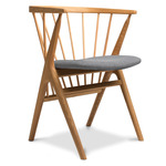 No. 8 Dining Chair - Natural Oiled Oak / Remix Light Grey