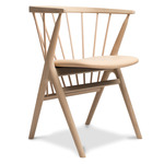 No. 8 Dining Chair - Soaped Oak / Spectrum Honey Leather