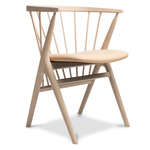 No. 8 Dining Chair - White Oiled Oak / Spectrum Honey Leather