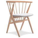 No. 8 Dining Chair - Natural Oiled Beech / Remix Light Grey