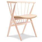 No. 8 Dining Chair - Soaped Beech / Spectrum Honey Leather