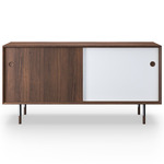 No. 11 Sideboard - Walnut / Black / White