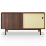 No. 11 Sideboard - Walnut / White / Yellow