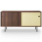 No. 11 Sideboard - Walnut / White / Yellow