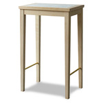 No. 1 Side Table - Soaped Oak / White Marble