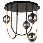 Dreamer Ceiling Light - Black Chrome / Mirror Smoke