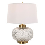 Estelle Table Lamp - Smoke Grey / White