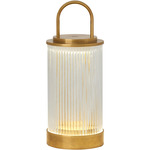 Tawa Portable Table Lamp - Natural Brass