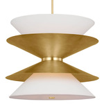 Chambord Pendant - Gild / Paper White