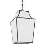 Arnio Pendant - Aged Iron / White Linen