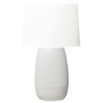 Roma Table Lamp - White Crackle / White Linen