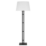 Haddon Floor Lamp - Aged Iron / White Linen