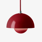 Flowerpot VP10 Pendant - Vermilion Red