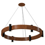 Flow Ring Pendant - Imbuia