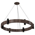 Flow Ring Pendant - American Walnut