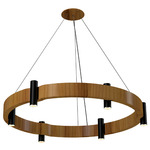 Flow Ring Pendant - Teak