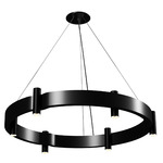 Flow Ring Pendant - Black