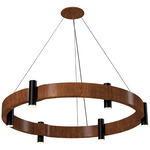 Flow Ring Pendant - Imbuia